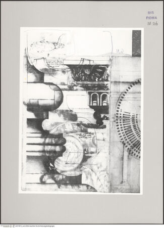 Vorderseite von Istituto Nazionale per la Grafica [https://www.deutsche-digitale-bibliothek.de/content/lizenzen/rv-ez/] Codice C (2502)Forum Augustum und sog. Arco Camilliano - , bh575812_recto. Foto.