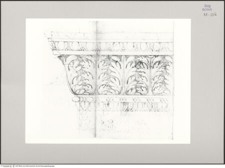 Vorderseite von Istituto Nazionale per la Grafica [https://www.deutsche-digitale-bibliothek.de/content/lizenzen/rv-ez/] Codice C (2502)Kolosseum, erster Korridor, Stuckkapitell im Aufriss - , bh575840_recto. Foto.