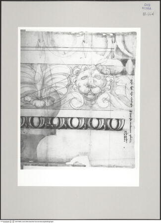 Vorderseite von Istituto Nazionale per la Grafica [https://www.deutsche-digitale-bibliothek.de/content/lizenzen/rv-ez/] Codice C (2502)Tempel des Jupiter Serapis, architektonische Details - , bh575885_recto. Foto.