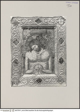 Vorderseite von Sopr. BAS ROMA [https://www.deutsche-digitale-bibliothek.de/content/lizenzen/rv-ez/] Altar des Heiligen Gregorius - , bh575911_recto. Foto.