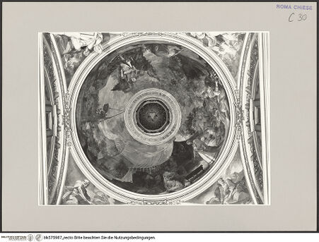 Vorderseite von Vasari [https://www.deutsche-digitale-bibliothek.de/content/lizenzen/rv-ez/] Der Besuch der drei Engel bei Abraham und Sara und die Zubereitung der Speisen - , bh575987_recto. Foto.