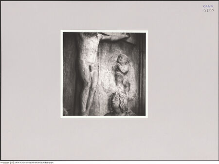 Vorderseite von Schmidt, Hans Werner [https://www.deutsche-digitale-bibliothek.de/content/lizenzen/rv-ez/] Der Gekreuzigte mit Maria, Magdalena und Johannes - Detail: Kopf des Johannes, bh576110_recto. Foto: Schmidt, Hans Werner?.