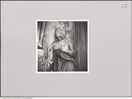 Vorderseite von Schmidt, Hans Werner [https://www.deutsche-digitale-bibliothek.de/content/lizenzen/rv-ez/] Der Gekreuzigte mit Maria, Magdalena und Johannes - Detail: Johannes, bh576112_recto. Foto: Schmidt, Hans Werner?.