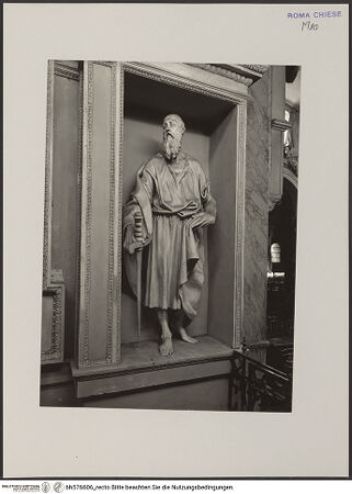 Vorderseite von ICCD [https://www.deutsche-digitale-bibliothek.de/content/lizenzen/rv-ez/] Der heilige Paulus - , bh576606_recto. Foto.