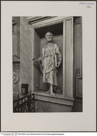 Vorderseite von ICCD [https://www.deutsche-digitale-bibliothek.de/content/lizenzen/rv-ez/] Der heilige Petrus - , bh576607_recto. Foto.