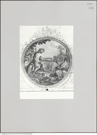Vorderseite von Ente Provinciale per il Turismo, Caserta [https://www.deutsche-digitale-bibliothek.de/content/lizenzen/rv-ez/] Bacchantische SzenenErfindung von Pflug und Ochsengespann durch Bacchus - Gesamtansicht, bh576862_recto. Foto.