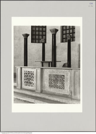 Vorderseite von Ravenna, Marco [https://www.deutsche-digitale-bibliothek.de/content/lizenzen/rv-fz/] Chorschranke - Teilansicht, bh576939_recto. Foto: Ravenna, Marco.