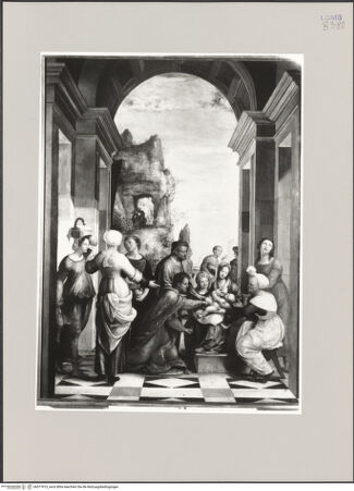 Vorderseite von ICCD [https://www.deutsche-digitale-bibliothek.de/content/lizenzen/rv-ez/] Die Beschneidung Christi - Gesamtansicht, bh577915_recto. Foto.