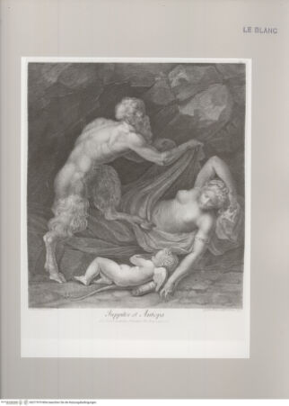 Vorderseite von Calcografia [http://creativecommons.org/publicdomain/mark/1.0/] Schola Italica Picturae sive Selectae quaedam summorum e schola italica pictorum tabulae aere incisae cura et impensis Gavini Hamilton pictoris Romae MDCCLXIIITafel 26: Jupiter und Antiope - , bh577979. Foto.