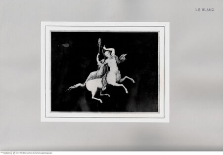 Vorderseite von Landesmuseum Oldenburg [http://creativecommons.org/publicdomain/mark/1.0/] Blattserie nach: Tommaso Piroli, Le antichità di Ercolano, Neapel 1757-1792Kentaurin (Tomo 1, tav. XXVI, p. 141) - , bh577992. Foto: Wacker, H.R..