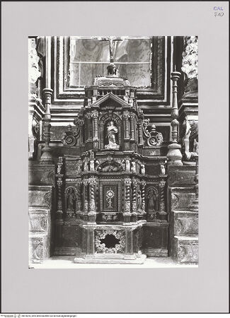 Vorderseite von ICCD [https://www.deutsche-digitale-bibliothek.de/content/lizenzen/rv-ez/] Tabernakel - Gesamtansicht, bh578255_recto. Foto.