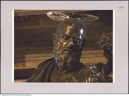 Vorderseite von Röll, Johannes [https://www.deutsche-digitale-bibliothek.de/content/lizenzen/rv-fz/] Der heilige Matthäus - Detail: Kopf, bh578904_recto. Foto (digital): Röll, Johannes.