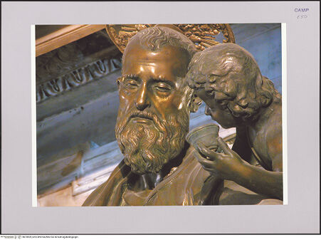 Vorderseite von Röll, Johannes [https://www.deutsche-digitale-bibliothek.de/content/lizenzen/rv-fz/] Der heilige Matthäus - Detail, bh578909_recto. Foto (digital): Röll, Johannes.