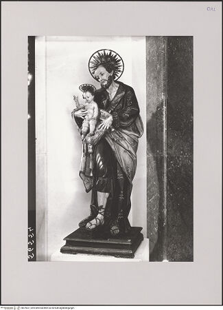 Vorderseite von ICCD [https://www.deutsche-digitale-bibliothek.de/content/lizenzen/rv-ez/] Der heilige Antonius von Padua - Gesamtansicht, bh579037_recto. Foto.