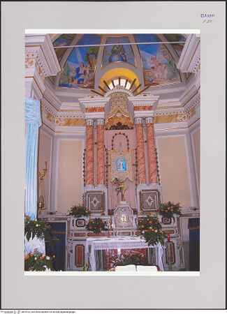 Vorderseite von Röll, Johannes [https://www.deutsche-digitale-bibliothek.de/content/lizenzen/rv-fz/] Santa Maria di Costantinopoli - Inneres, Blick zum Chor, bh579132_recto. Foto (digital): Röll, Johannes.