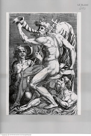 Vorderseite von Istituto Nazionale per la Grafica [http://creativecommons.org/publicdomain/mark/1.0/] Sitzender Triton - , bh579399. Foto.