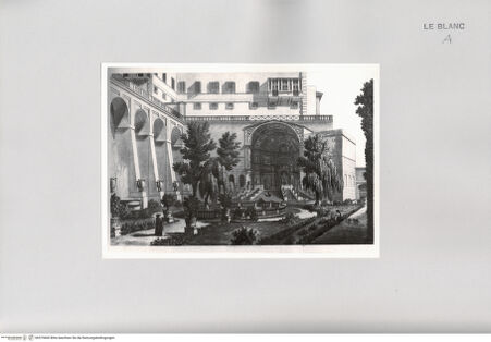 Vorderseite von unbekannt [http://creativecommons.org/publicdomain/mark/1.0/] Ansicht des Gartens des Quirinalspalastes mit der Fontana dell'Organo - , bh579400. Foto.