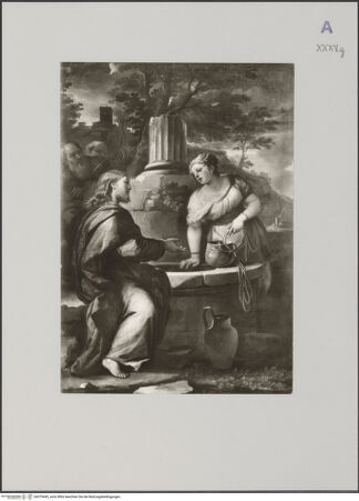 Vorderseite von Bayerische Staatsgemäldesammlungen [https://www.deutsche-digitale-bibliothek.de/content/lizenzen/rv-ez/] Jesus und die Samariterin - , bh579445_recto. Foto.