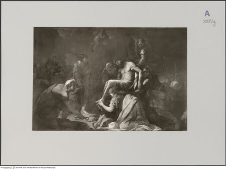 Vorderseite von unbekannt [https://www.deutsche-digitale-bibliothek.de/content/lizenzen/rv-ez/] Kreuzabnahme - , bh579448_recto. Foto.