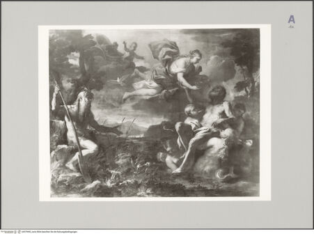 Vorderseite von Museo Civico di Vicenza [https://www.deutsche-digitale-bibliothek.de/content/lizenzen/rv-ez/] Aeneas wird von den Nymphen getröstet - , bh579492_recto. Foto.