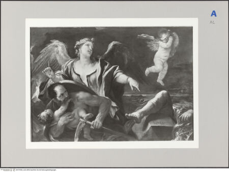 Vorderseite von Réunion des Musées Nationaux [https://rightsstatements.org/page/CNE/1.0/] Die Geschichte schreibt die Annalen über die Zeit - , bh579549_recto. Foto.