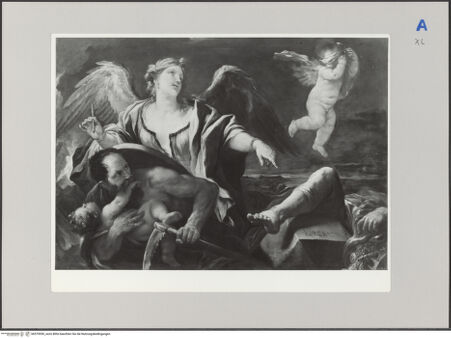 Vorderseite von Réunion des Musées Nationaux [https://rightsstatements.org/page/CNE/1.0/] Die Geschichte schreibt die Annalen über die Zeit - , bh579550_recto. Foto.