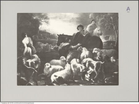 Vorderseite von Pinacoteca Nazionale, Bologna [https://www.deutsche-digitale-bibliothek.de/content/lizenzen/rv-ez/] Pastorale mit Reitern - , bh579581_recto. Foto.