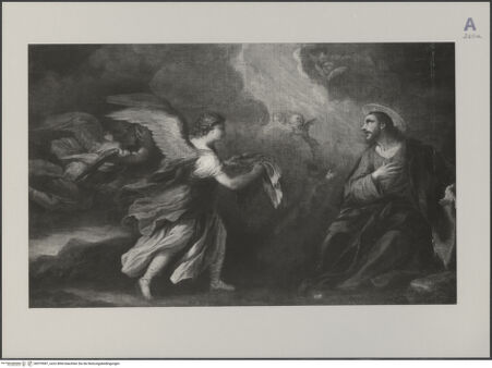 Vorderseite von Vasari [https://www.deutsche-digitale-bibliothek.de/content/lizenzen/rv-ez/] Engel dienen Christus nach dem Fasten - , bh579587_recto. Foto.