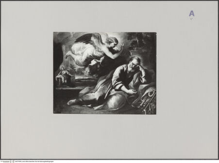 Vorderseite von Steiermärkisches Landesmuseum Joanneum [https://www.deutsche-digitale-bibliothek.de/content/lizenzen/rv-ez/] Verkündigung an Joseph in einem Traum - , bh579599_recto. Foto.