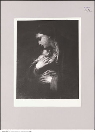 Vorderseite von Sopr. BAS NA [https://www.deutsche-digitale-bibliothek.de/content/lizenzen/rv-fz/] Madonna mit Kind - Gesamtansicht, bh579622_recto. Foto.