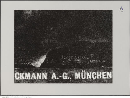 Vorderseite von unbekannt [https://www.deutsche-digitale-bibliothek.de/content/lizenzen/rv-ez/] Der Erzengel Michael besiegt die rebellischen Engel - Detail: Signatur, bh579653_recto. Foto.