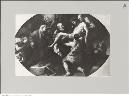 Vorderseite von Sopr. Gall. Napoli [https://www.deutsche-digitale-bibliothek.de/content/lizenzen/rv-ez/] Kreuzabnahme - , bh579667_recto. Foto.