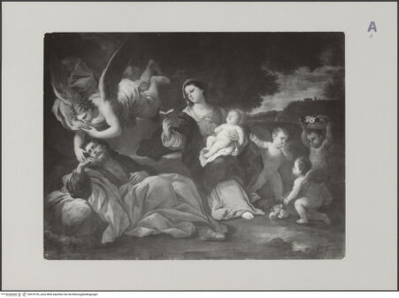 Vorderseite von Guido, Giovanni, Lecce [https://www.deutsche-digitale-bibliothek.de/content/lizenzen/rv-ez/] Ruhe auf der Flucht nach Ägypten - , bh579726_recto. Foto.