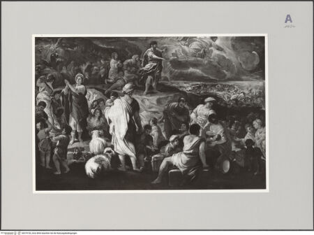 Vorderseite von Sopr. Gall. Napoli [https://www.deutsche-digitale-bibliothek.de/content/lizenzen/rv-ez/] Lobgesang der Israeliten nach dem Durchzug durch das Rote Meer - , bh579730_recto. Foto.