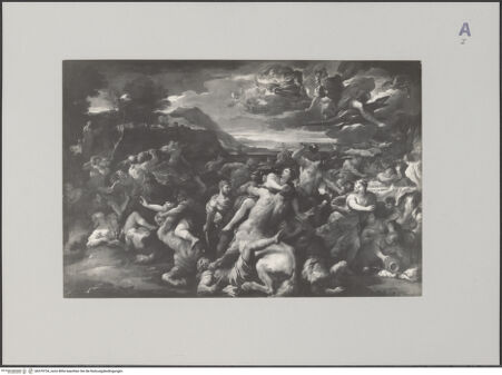 Vorderseite von Eremitage? [https://www.deutsche-digitale-bibliothek.de/content/lizenzen/rv-ez/] Kampf zwischen Kentauren und Lapithen - , bh579734_recto. Foto.