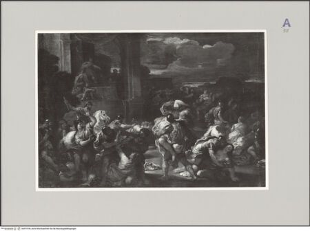 Vorderseite von Sopr. Gall. NA [https://www.deutsche-digitale-bibliothek.de/content/lizenzen/rv-ez/] Raub der Sabinerinnen - , bh579745_recto. Foto.