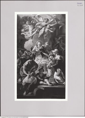 Vorderseite von Pedicini, Luciano [https://www.deutsche-digitale-bibliothek.de/content/lizenzen/rv-ez/] Die Anbetung des Christuskindes durch die Hirten - Gesamtansicht, bh580528_recto. Foto.