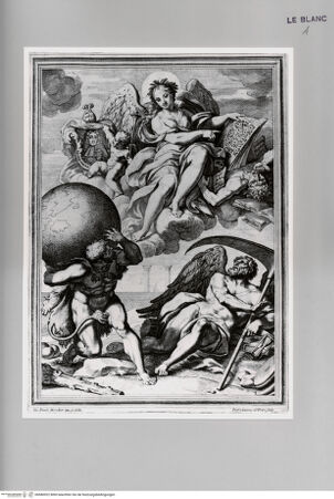 Vorderseite von Istituto Nazionale per la Grafica [http://creativecommons.org/publicdomain/mark/1.0/] Allegorie auf Jakob II. mit Herkules, der Zeit - , bh580922. Foto.