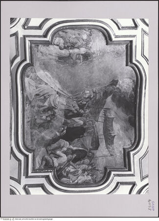 Vorderseite von Pedicini, Luciano [https://www.deutsche-digitale-bibliothek.de/content/lizenzen/rv-ez/] Szenen aus dem Leben des heiligen Jakob von der Mark (Giacomo della Marca)Der Leichnam des heiligen Jakob von der Mark wird anläßlich eines Vesuvausbruchs durch Neapel getragen - Gesamtansicht, bh581400_recto. Foto: Pedicini, Luciano.