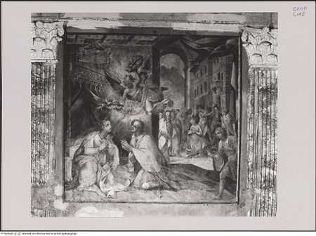 Vorderseite von Pedicini, Luciano [https://www.deutsche-digitale-bibliothek.de/content/lizenzen/rv-ez/] Szenen aus dem Leben der heiligen Lucia, Agatha und CäciliaMartyrium und Krönung der heiligen Cäcilia - Gesamtansicht, bh581409_recto. Foto: Pedicini, Luciano.