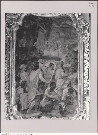 Vorderseite von Pedicini, Luciano [https://www.deutsche-digitale-bibliothek.de/content/lizenzen/rv-fz/] Szenen aus dem Leben des heiligen Gregor des ErleuchtersDer armenische König Tiridates begleitet den Leichnam Gregors des Erleuchters - , bh581483_recto. Foto: Pedicini, Luciano.