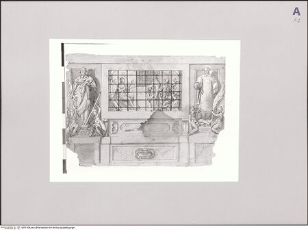 Vorderseite von Sotheby's [https://www.deutsche-digitale-bibliothek.de/content/lizenzen/rv-ez/] Die heilige Katherina bekehrt die Kaiserin Faustina; die heiligen Saturninus Martyr und Simon Martyr (Studie für Santa Caterina dei Funari, Rom) - , bh581600_recto. Foto.