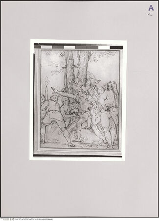 Vorderseite von Sotheby's [https://www.deutsche-digitale-bibliothek.de/content/lizenzen/rv-ez/] Herkules schaut einigen Jungen beim Spiel mit seiner Keule zu - , bh581601_recto. Foto.