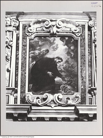 Vorderseite von Pedicini, Luciano [https://www.deutsche-digitale-bibliothek.de/content/lizenzen/rv-ez/] Ein Hummer bringt dem heiligen Franz Xaver ein Kruzifix zurück, das in das Meer gefallen war - Gesamtansicht, bh582172_recto. Foto: Pedicini, Luciano.