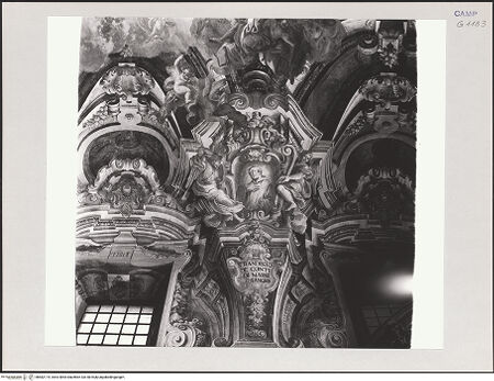 Vorderseite von Pedicini, Luciano [https://www.deutsche-digitale-bibliothek.de/content/lizenzen/rv-ez/] Das himmlische Paradies mit den Heiligen und der Apotheose des Hauses Sangro - Detail: der heilige Randisius, bh582174_recto. Foto: Pedicini, Luciano.