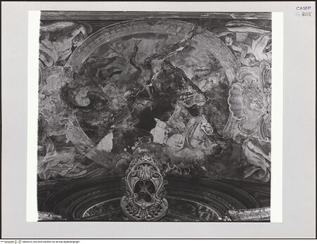 Vorderseite von Pedicini, Luciano [https://www.deutsche-digitale-bibliothek.de/content/lizenzen/rv-ez/] Szenen aus dem Leben des heiligen Dominikus - Der heilige Dominikus und Maria beruhigen den Gottes Zorn, bh582205_recto. Foto: Pedicini, Luciano.