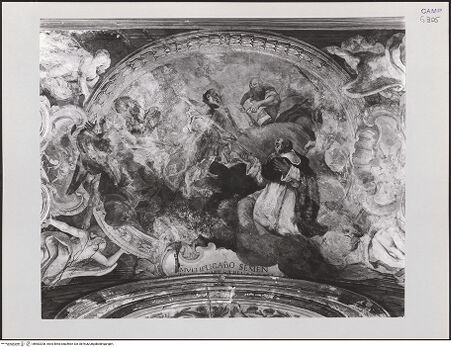 Vorderseite von Pedicini, Luciano [https://www.deutsche-digitale-bibliothek.de/content/lizenzen/rv-ez/] Szenen aus dem Leben des heiligen Dominikus - Die heiligen Petrus und Paulus erscheinen dem heiligen Dominikus, bh582208_recto. Foto: Pedicini, Luciano.