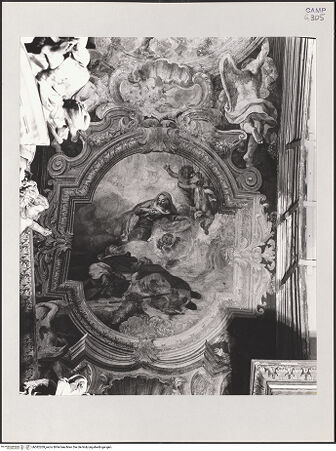 Vorderseite von Pedicini, Luciano [https://www.deutsche-digitale-bibliothek.de/content/lizenzen/rv-ez/] Szenen aus dem Leben des heiligen Dominikus - Maria erscheint dem heiligen Dominikus, bh582209_recto. Foto: Pedicini, Luciano.