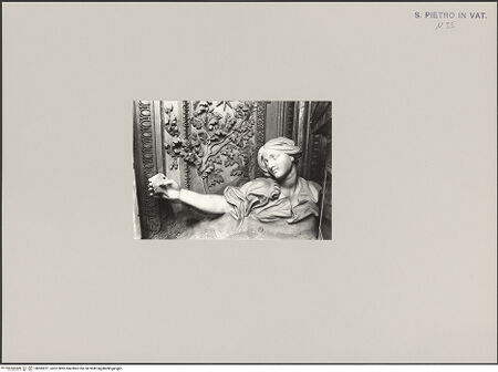 Vorderseite von Bibliotheca Hertziana [https://www.deutsche-digitale-bibliothek.de/content/lizenzen/rv-fz/] Grabmal von Papst Alexander VII. ChigiPrudentia - Aufnahme ohne Spiegel, bh583221_recto. Foto: Wiedenhoeft, Ron.