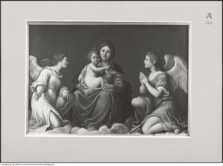 Vorderseite von Bibliotheca Hertziana [https://www.deutsche-digitale-bibliothek.de/content/lizenzen/rv-ez/] Maria mit Kind und Engeln - , bh584101_recto. Foto: Malter, Barbara.